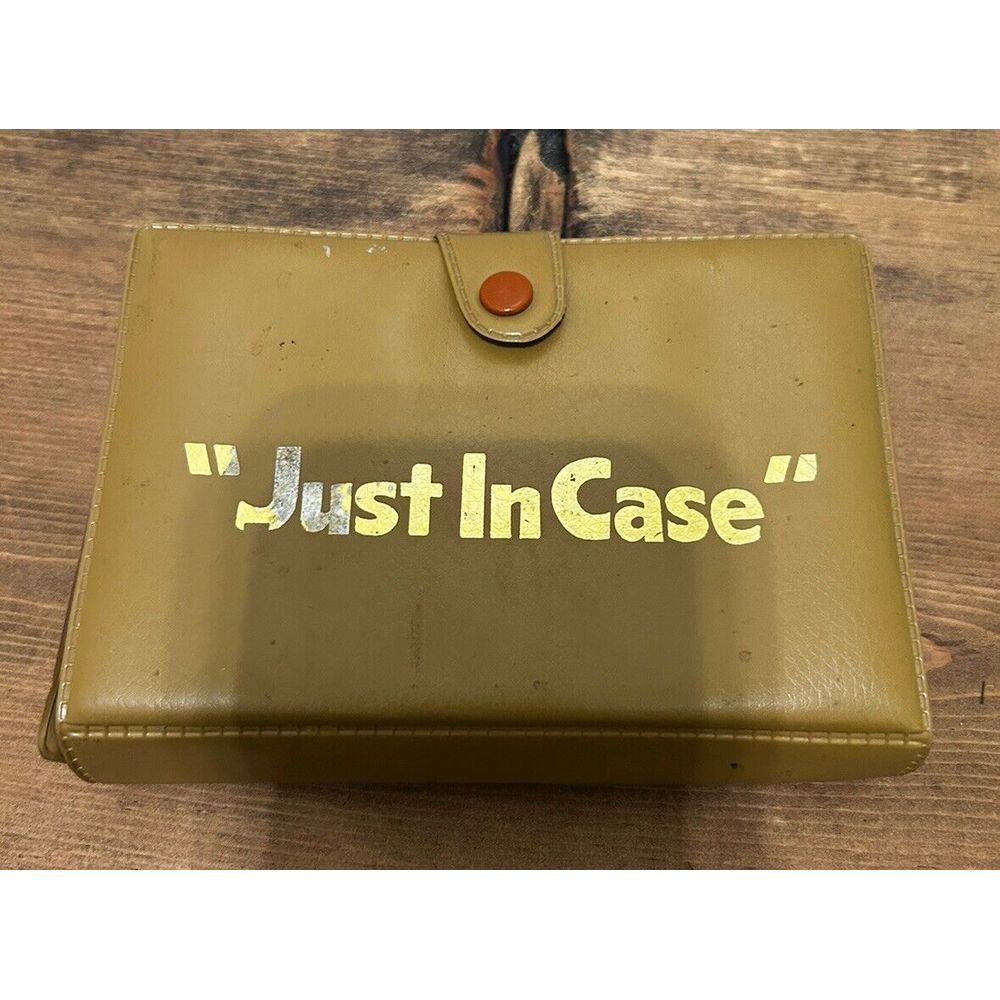 Vintage, "Just in Case" TOOL KIT made‎ in Hong Kong, 5.5"x4"x1"